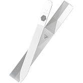 Bona Fide Beauty Czech Glass Nail File (Clear Color) with Silver Hardcase | Genuine Czech glass nail file for natural nails, keratin sealing nail file, fingernail file with protective case