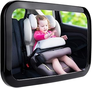Zacro Rücksitzspiegel für Babys Babyspiegel für Autositz Einstellbar Sicherheitsspiegel Babyspiegel schwarz