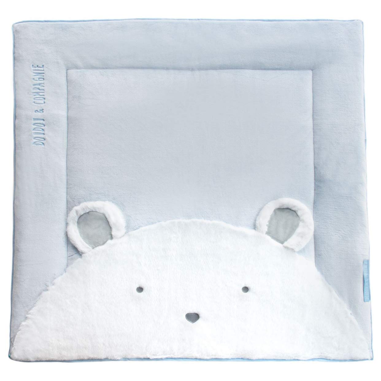 Doudou et Compagnie Teddy Bear Rug, Blue