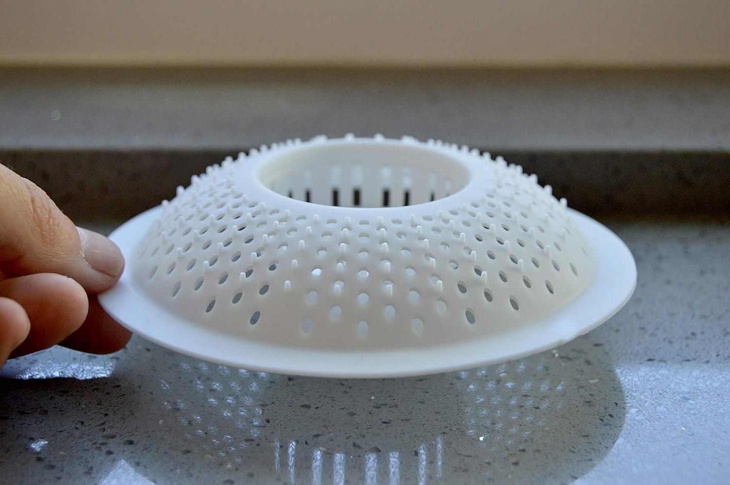 Evriholder Hairstopper 3pk, Plastic Drain Protector for Bathtubs & Showers, Pack of 3 - Sink Strainers - 