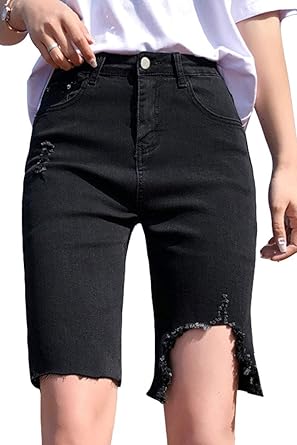 black high waisted bermuda shorts