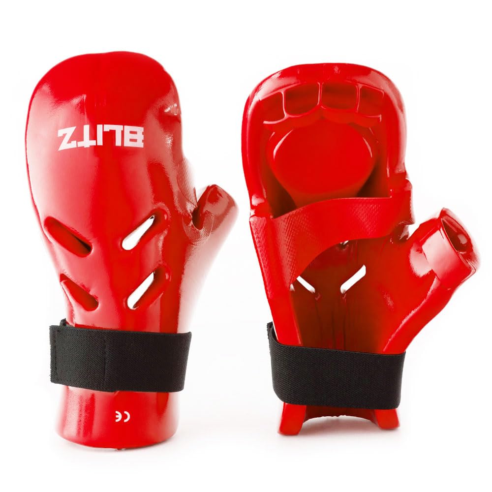 Blitz Dipped Foam Gloves - Red - XX-Small