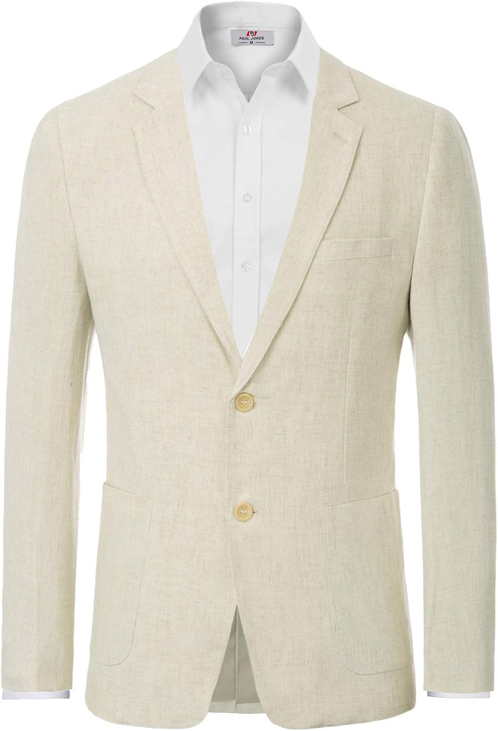 PJ PAUL JONES Men's Slim Fit Lightweight Linen Jacket Tailored Blazer Sport Coat at  Men’s Clothing store