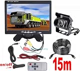 ZhanHongXiang AHD 1080P 7" Monitor Backup Camera Kit IR Night Vision 12-24V view 2