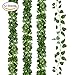 NAYARD Ivy Garland Artificial Greenery Garland 12 Strands 82 Feet Fake Ivy Vines Silk Leaves Garlands Decorations for Wedding Party Garden Water Pipe Fence Outdoor Indoor Wall (Ivy Garland)