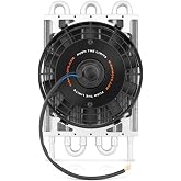 Mishimoto MMOC-F Racing Trans Cooler with Electric Fan, Universal Fit