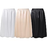 Coucoland Half Slips for Under Dresses - Black Womens Underskirt Half Slip Women Under Dress Shirt Skirt Extender