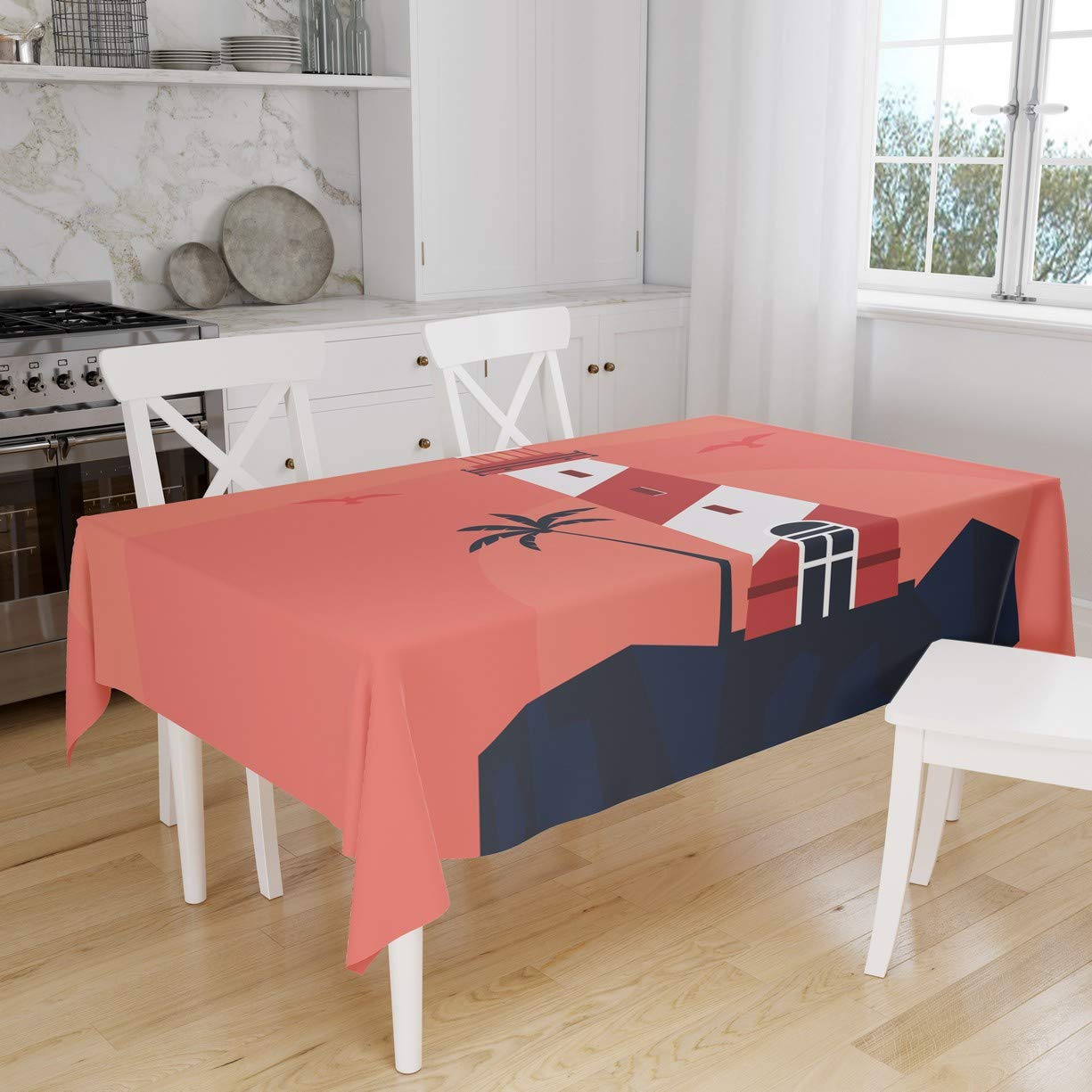 Bonamaison Kitchen Decoration, Tablecloth, 140cm x 160cm - Designed and Manufactured in Turkey
