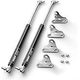 Vepagoo 2 Pack Soft Close Gas Struts 15 Inch - 67Lb/300N Heavy Lid Lift Support for Toolbox Toy Box, Cabinet & Boat Hatch to 
