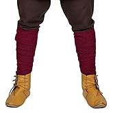 House of Warfare Medieval Leg Wraps Viking Style LARP Pirate Cosplay Costumes with Fibula