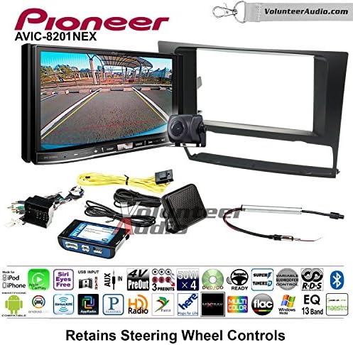 Pioneer AVIC-8201NEX Double Din Radio Install Kit with GPS Navigation Apple CarPlay Fits 2006-2013 BMW 3 Series