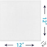 MOKANI 10 Pack 30x30 cm Canvas Panels for Painting 3mm Thick Boards view 2