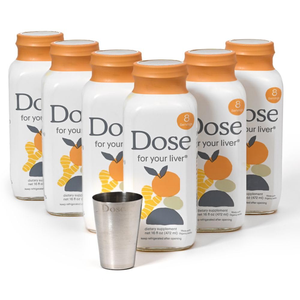 Dose for Your Liver Cleanse Detox & Repair, 16oz Bottle, 6 Pack