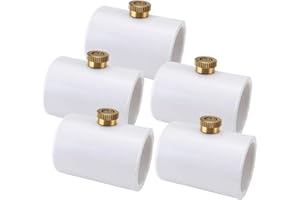 CozyCabin 1/2 inch PVC Splitter With Brass Mist Nozzle (Pack of 5)