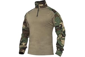 XKTTAC Combat Tactical Shirt for Men with 2-4 Pockets Airsoft-Military-Paintball-Camping Gear Army Security Clothes