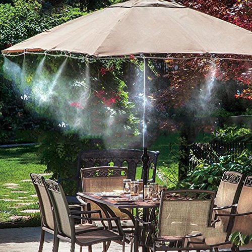 Globeagle 6pcs 6m Sprinkler Outdoor Garden Misting Cooling System Water Kit System