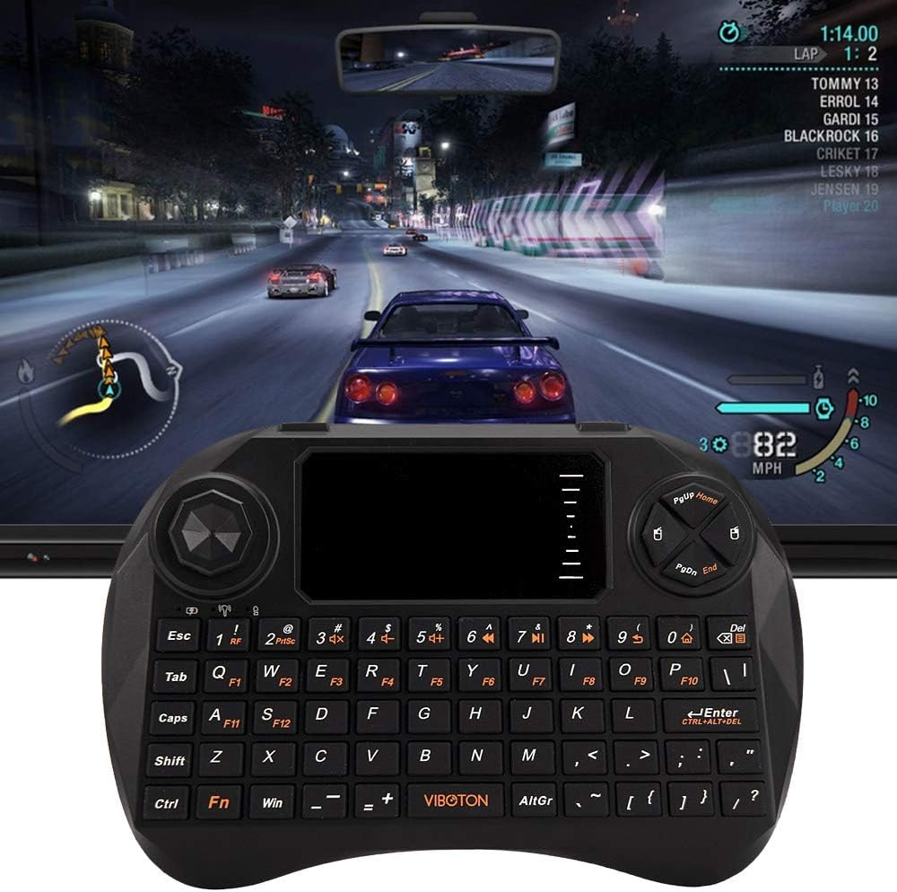 Jutek Viboton X3 Mini 2.4GHz QWERTY Keyboard with Touchpad/Direction Rocker for PC Laptop