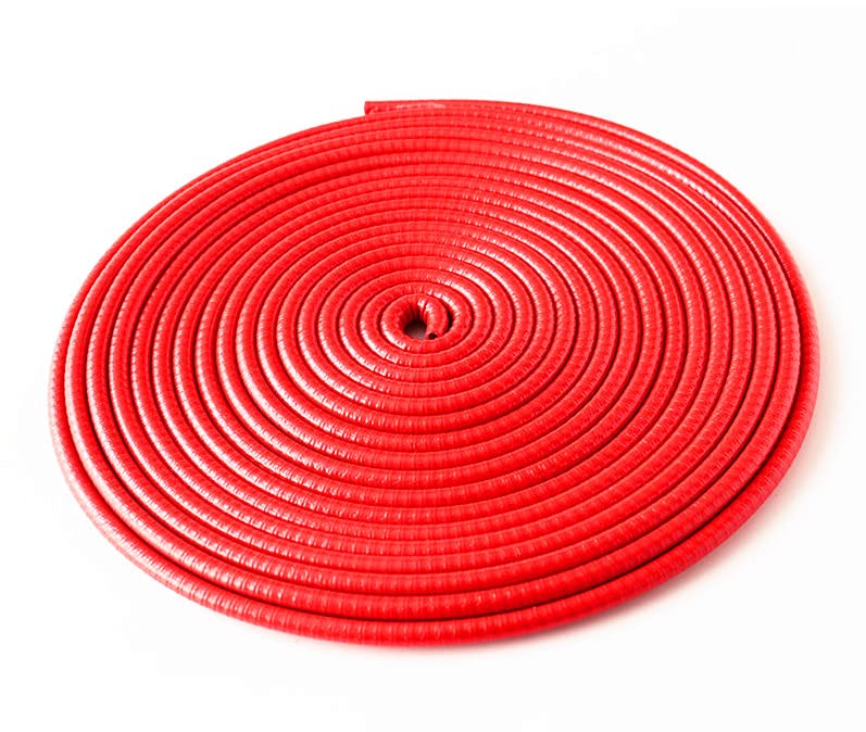 TSUCIA 車用 モール ドアガード テープ不要 U型 ドアエッジプロテクター 傷防止 着脱簡単 防塵 衝撃/キズ防止 (赤, 10M)商品画像