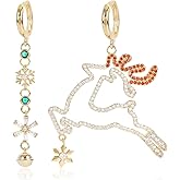 Bee Honeybee Drop Red Christmas Sock Enamel Green Gnome Disco Ball Christmas Elk Reindeer Snowflake Rhinestone Bell Rhinestone Dangle Earrings Yellow Flower Earrings Colorful Cubic Zirconia Earring