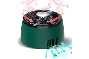 YAINDHI Smokeless Ashtray Air Purifier Ashtray Clean Air Ashtray Unique Present for Men Smokeless Ashtrays for Home Car Indoor Office (Green/Black)