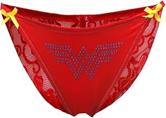 Wonder Woman de costura para ropa interior, para mujer diseño de lazos de braga: Amazon.es: Ropa y accesorios
