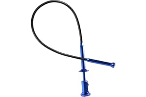 AILENYUN 24.4 in Bendable Claw Grabber Tool, Hose Reacher Pickup with LED Light,4 Claw Picking Tool for Garbage Litter Pick Home Sink Drain and Metal small items.