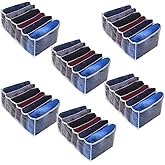 6 organizador de gaveta para calça jeans 20x25x40cm GG