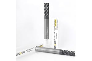 WEXWE Tools G-SUS Lengthen End Mill Carbide Square Milling Cutter MAH Coating End Mills for Stainless Steel, Nickel Alloys Ha