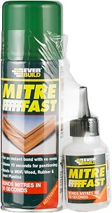 Everbuild MITRE1IND Mitre Fast Bonding Kit Industrial Pack 50g Clear view 1