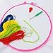 Similane 5 Pieces Embroidery Hoops, Plastic Circle Cross Stitch Hoop Ring 4.5 inch to 10.6 inch (Multicolor) for Embroidery and Cross Stitch