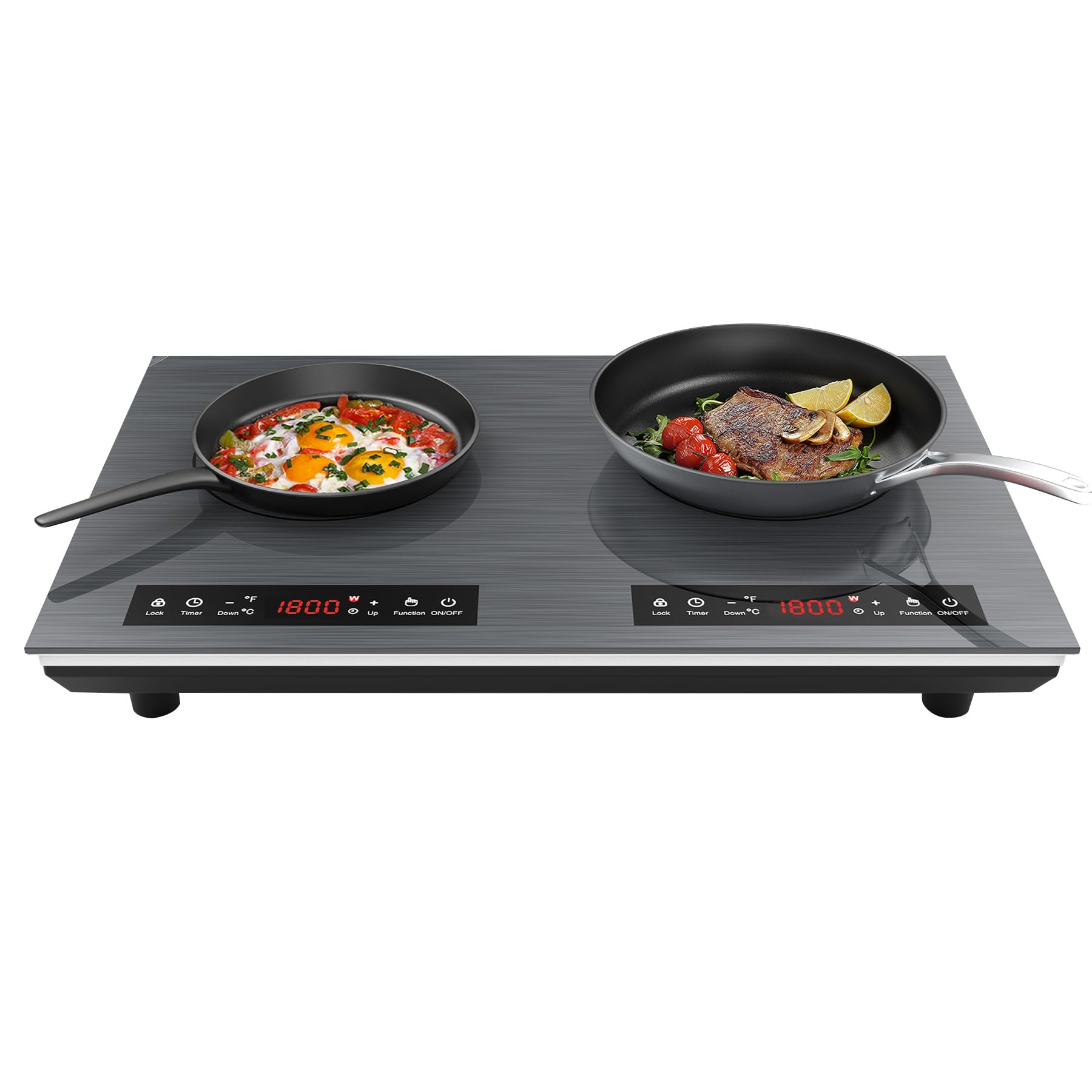 VBGK Double Induction Cooktop, 24 inch 4000W Electric cooktop with hot ...