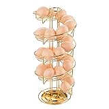 Toplife Spiral Design Metal Egg Skelter Dispenser