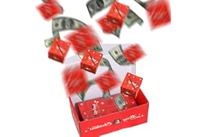 FIOPET Surprise Gift Box Explosion for Money, 2026 New Christmas Surprise Gift Box, Unique Folding Bouncing Red Envelope Gift Boxes Christmas Money Box for Xmas (Red, 10 Count (Pack of 1))