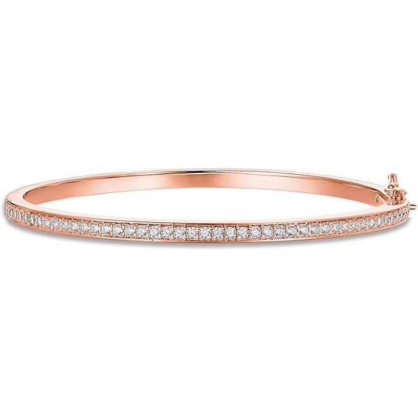 10k/14k/18K Solid Rose Gold Tennis Bracelet 6inch 7inch 8inch Wedding  Bracelets Tianyu Gems