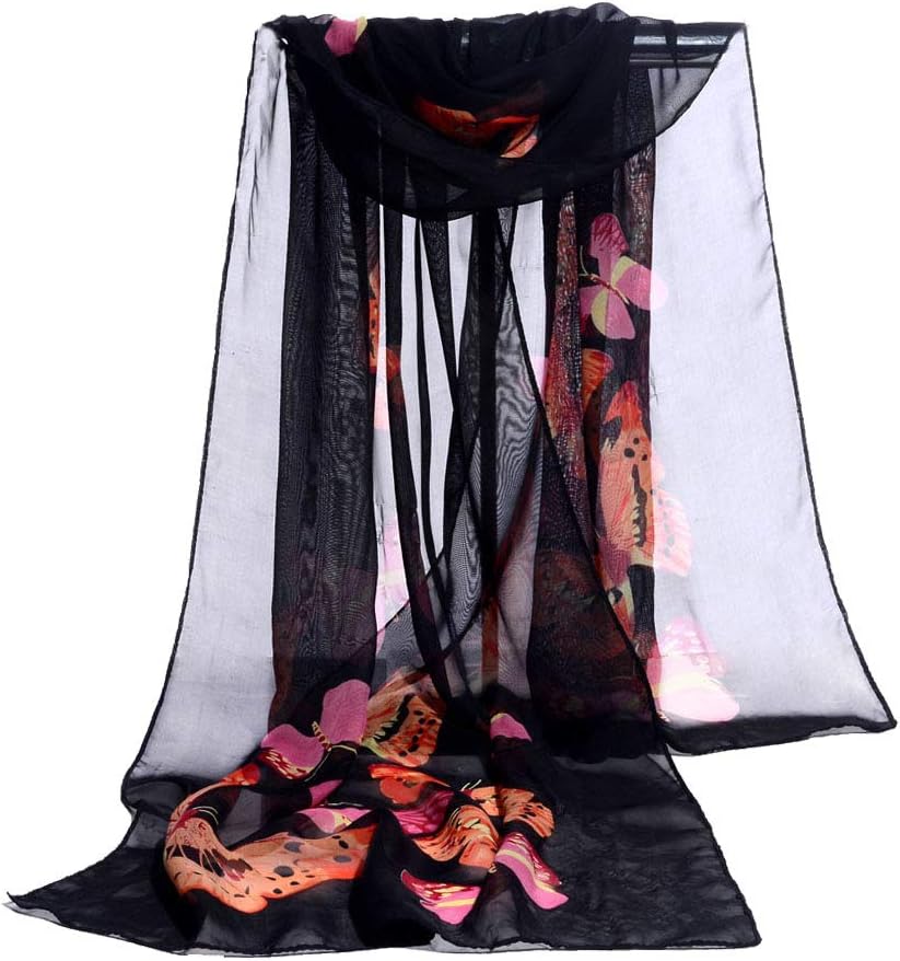 Women Long Scarf, DELOITO Fashion Women Long Soft Wrap scarf Ladies Shawl Chiffon Scarf Scarves