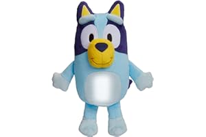 Bluey Goglow Pal Light Up Nightlight, 2-in-1 Interactive Snuggly Toddler Light, Soothing Night Light for Kids of Ages 2+
