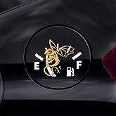 Dragon Gas Tank Car Decal, Bookish ACOTAR, Four Wing Decals - Funny High Gas Consumption, Car Fuel Tank Cap Sticker, Window Bumper Stickers, Vinyl Waterproof 5 Inch Decal for Mom Dad Friend