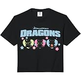 DreamWorks Dragons Toothless Cute Trio Comfort Colors Crop Top