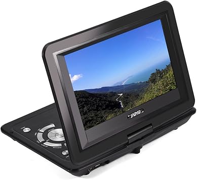 Amazon Com Hongzer Dvd Player 10 1 Portable Swivel Screen Dvd Video Player Support Tv Player Fm Radio Games Built In Rechargeable Battery Support Cd Dvd Sd Card Usb Media Player For Home Office Car Us Electronics