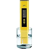 PH Meter for Water Hydroponics Digital PH Tester Pen 0.01 High Accuracy Pocket Size with 0-14 PH Measurement Range for Househ