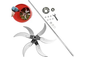 Grass Shredder Cutters Replacement - Adjustable Diameter Chopping Design, Vegetable Chipper Cutters Set, Stainless Steel Agri