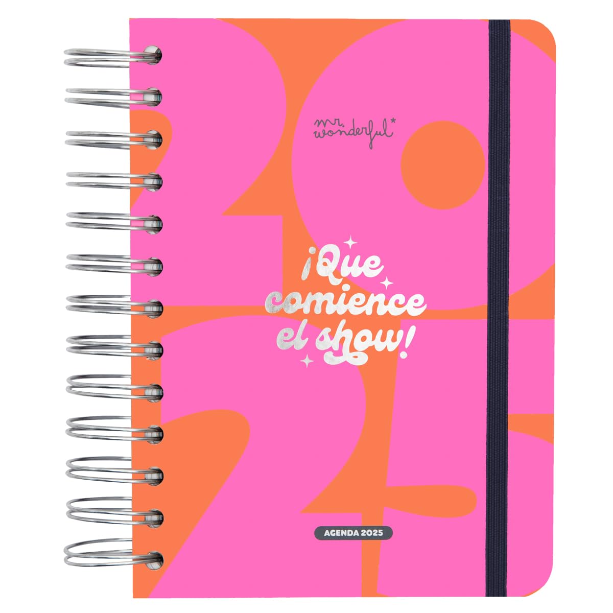 Mr. Wonderful - Wonder Small 2025 Daily Diary - Start the Show! - Includes 8 Sheets of Stickers and Motivational Daily Phrases