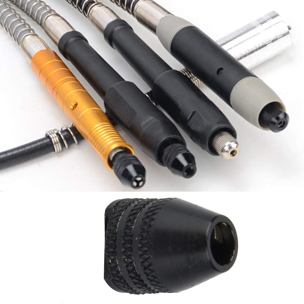 8mm Mini Universal Three-Jaw Chuck Adapter Conversion Head 0.5-3.2mm for Electric Screwdriver Drill (Short Tail 8mm)