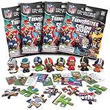 TeenyMates Party Animal 2019-20 NFL Series 8 Color Rush Mini Figures Blind Bags Gift Set Party Bundle - 4 Pack