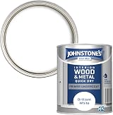 Johnstone's Quick Dry Gloss Primer Undercoat Brilliant White Water Based 0.75L view 1