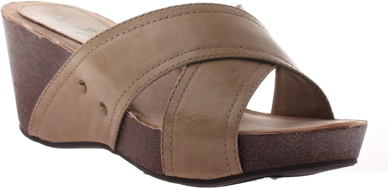 Axxiom Womens Percy Sandals, Taupe 7.5M