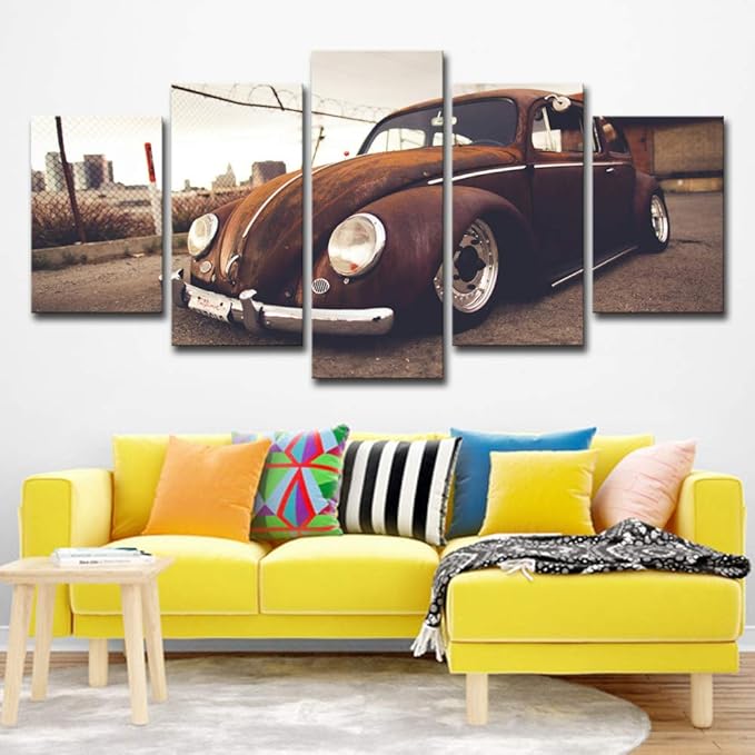 WSNDGWS Decoración del hogar Coche Coche Deportivo Lienzo Pintura ...