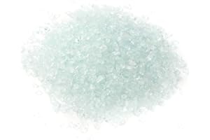 Alan Stone High Luster Reflective Fire Glass Gravel,Fire Gems,Fire Drops,Fire Glass Pebbles Stones Beads Chips for Fire Pit Fish Tank Aquarium Garden,3-6mm 305g/0.67lb (Water Green)