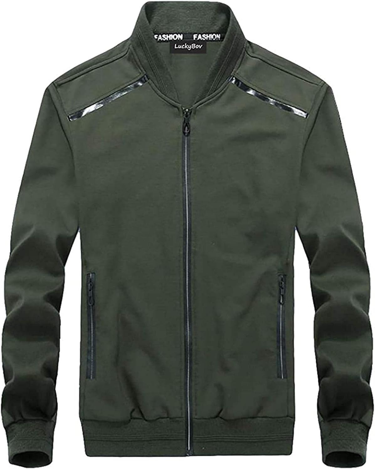 Men Spring Outdoor Coat Casual Lightweight Windproof Jacket Full Zip