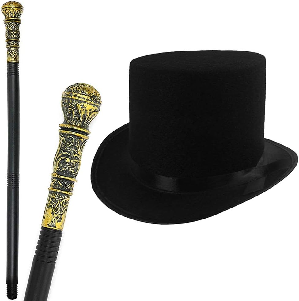 GrassVillage Victorian Style Adults / Kids Fancy Dress Set, Top Hat